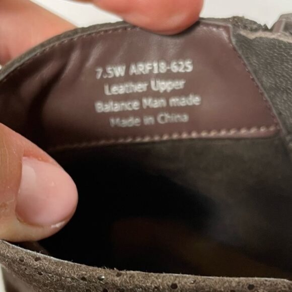 David Tate Fame Metallic Brown Perforated Leather Ankle Boots Size 7.5 - Picture 11 of 11